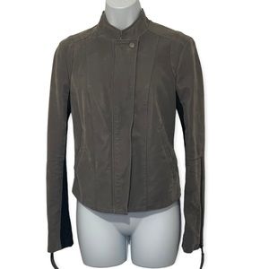 Free People Gray Faux Suede Jacket